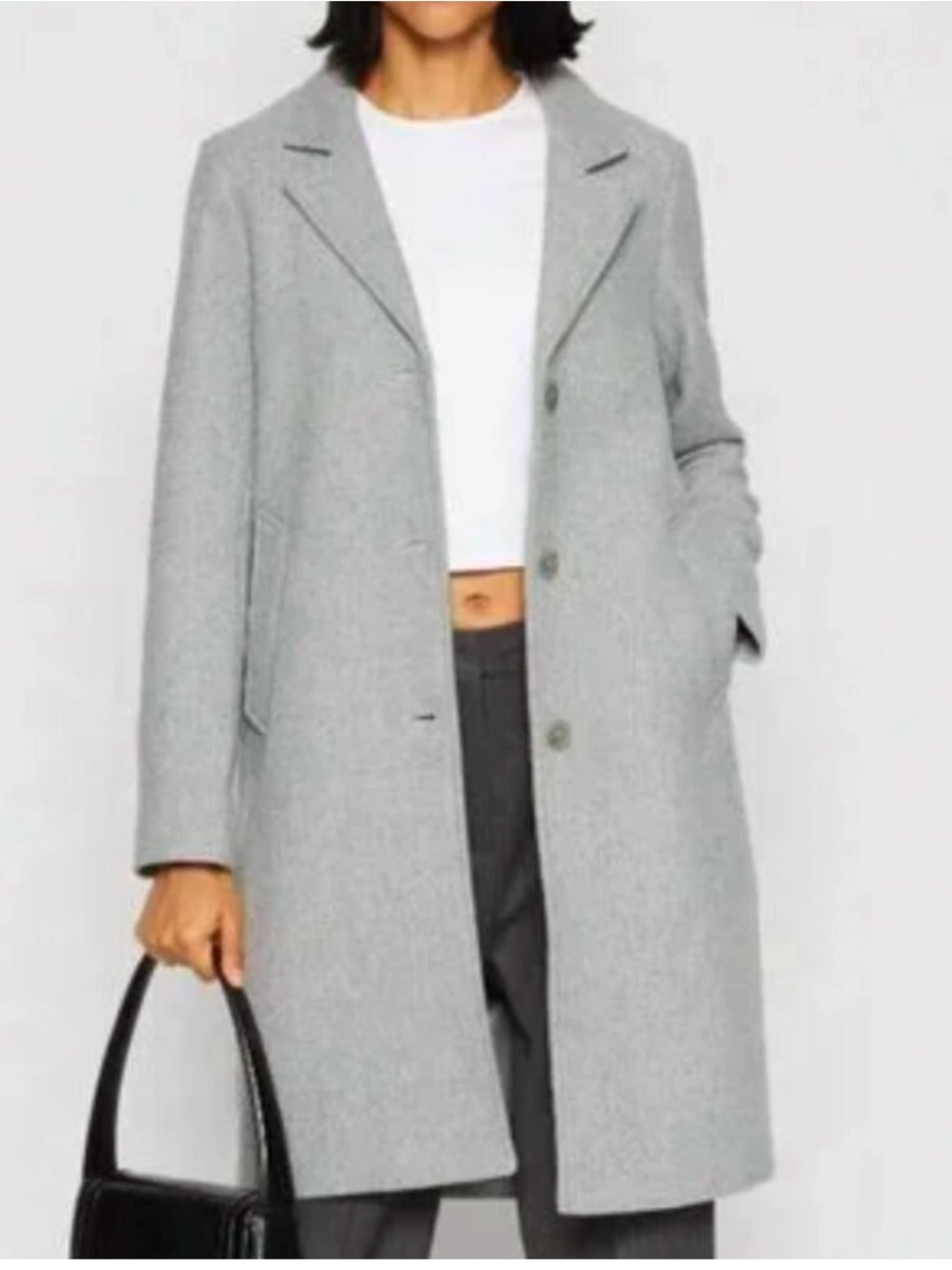 Abercrombie and Fitch Gray Trench Dad Coat